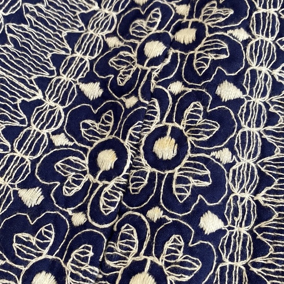 Vintage 60s Metal Side Zipper Embroidered Boho Peasant Hippie Maxi Skirt - Picture 8 of 9